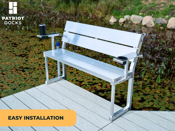Dock Bench with Armrests