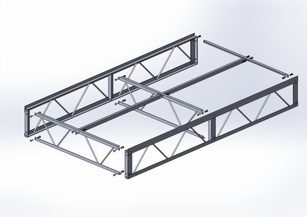 4×8 Aluminum Truss Dock Frame Section