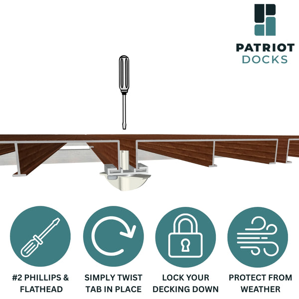 Aluminum Deck Locker 4-pack