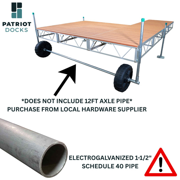 Double Patio Roll-In Pipe Dock