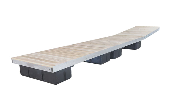 Straight Low Profile Floating Dock