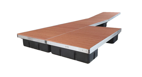 Double Patio Low Profile Floating Dock