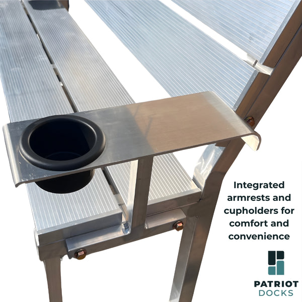 Dock Bench with Armrests