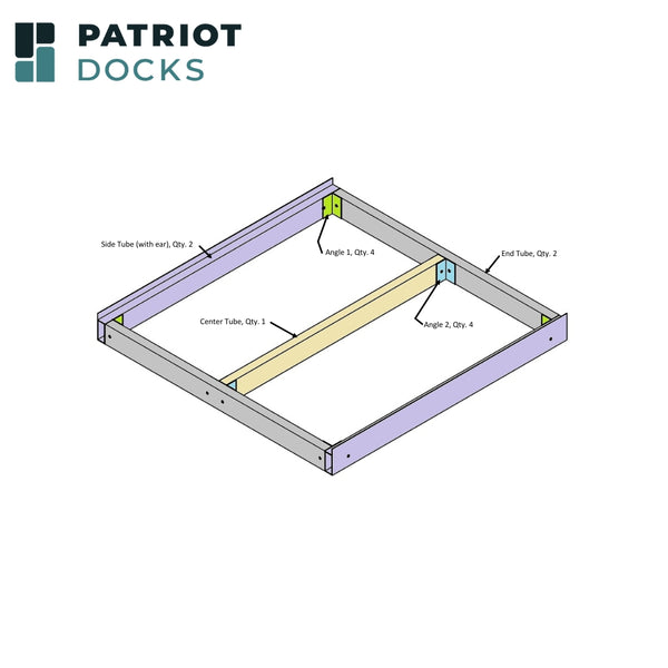 Aluminum Low-Profile Dock Frame