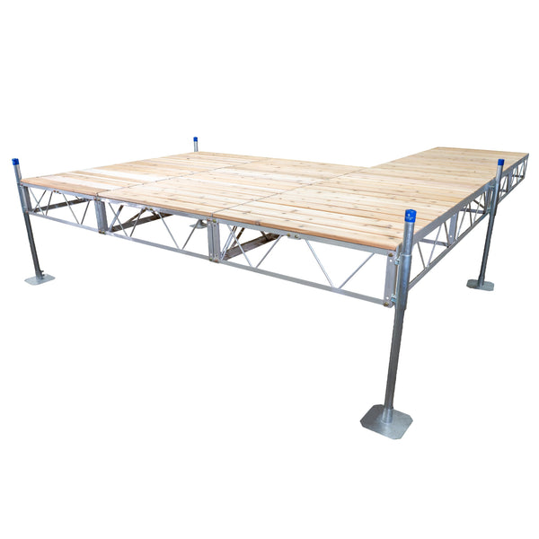 Double Patio Stationary Pipe Dock