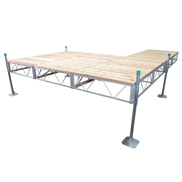 Double Patio Stationary Pipe Dock