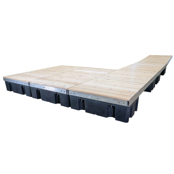 Double Patio Low Profile Floating Dock