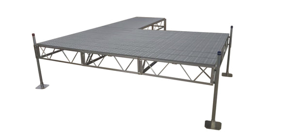 Double Patio Stationary Pipe Dock