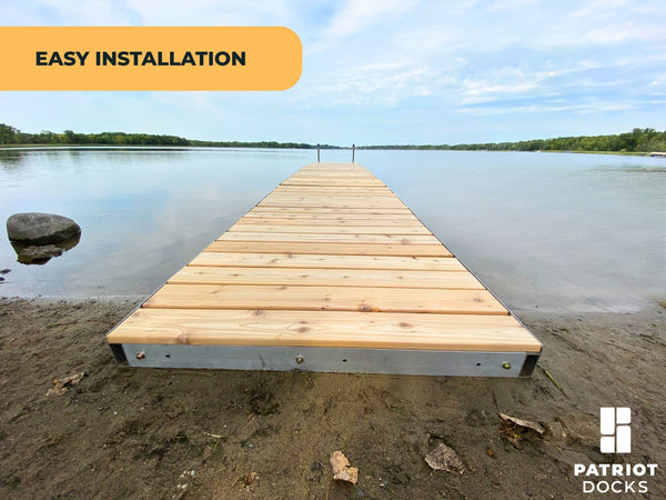 Straight Low Profile Floating Dock