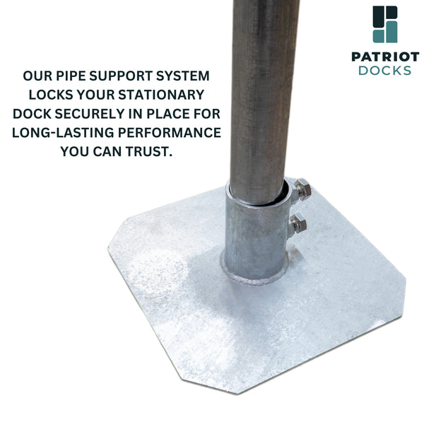 Double Patio Stationary Pipe Dock