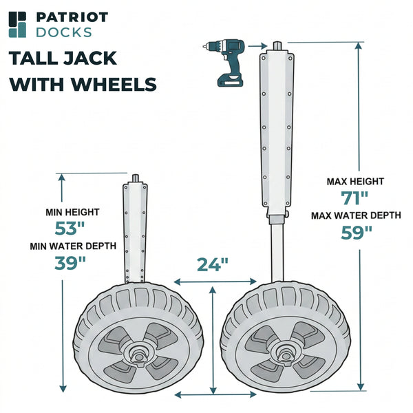 T-Shaped Roll-In Jack Dock